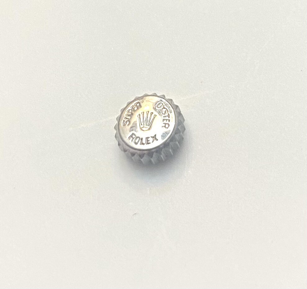 ROLEX SUPER OYSTER STAINLESS STEEL VINTAGE CROWN 100% GENUINE #W1139