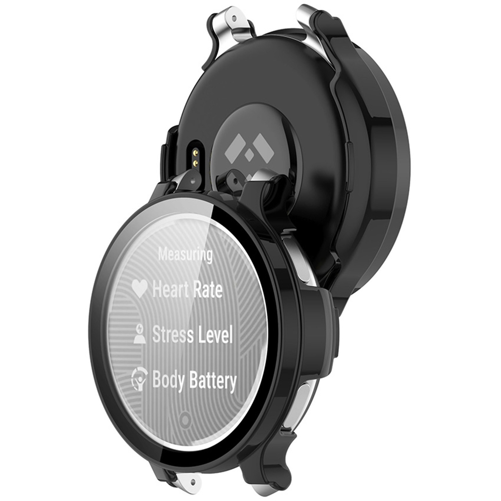 Protective Case Tempered Film All-in-One Watch Case for Garmin Lily2 Active