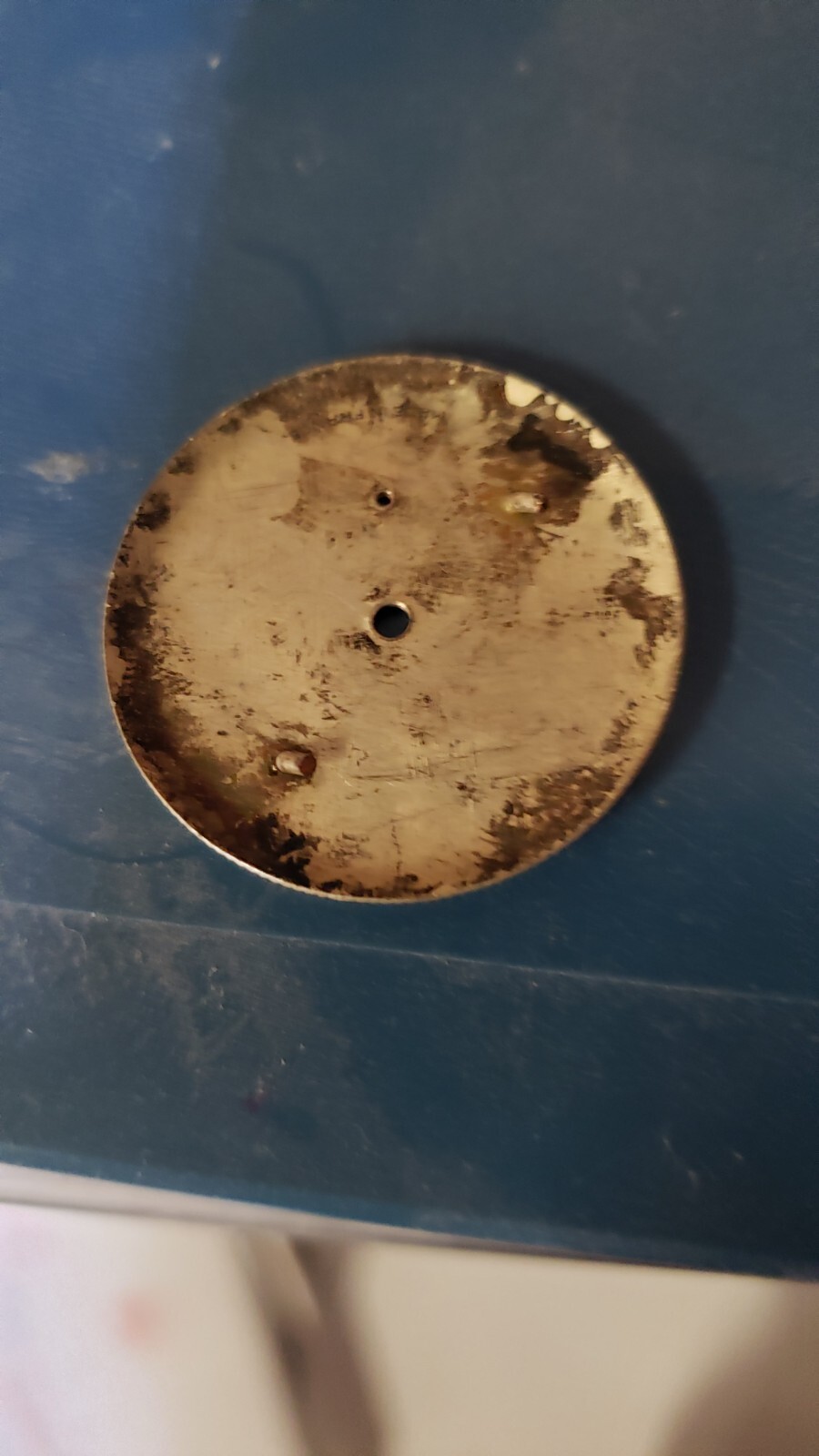 VTG 1950’s 60’s Bulova Watch Movement Dial sub-dial Gold Silver Water Protected