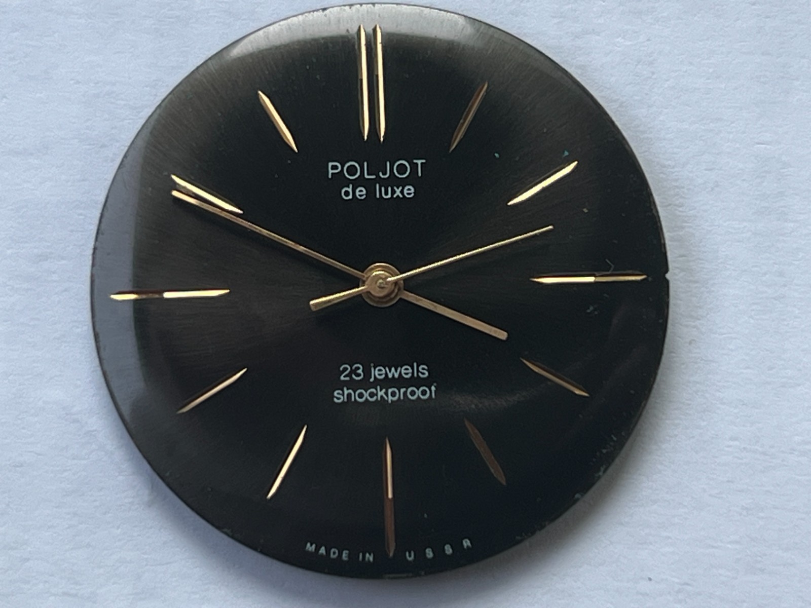 Movement Polyot 2209 caliber Gold Plated watch mechanism. FOR PARTS