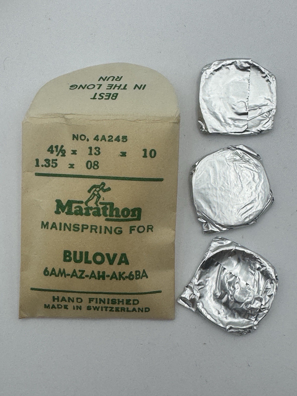 Vintage Bulova 6AM-AH-AK-AZ Service Kit- Mainspring Crowns And Staffs