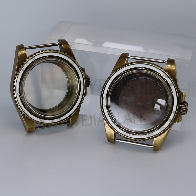 40mm Retro Bronze Modify SUB GMT Mod Watch Case nh35 For Seiko nh34 36 nh38 nh72