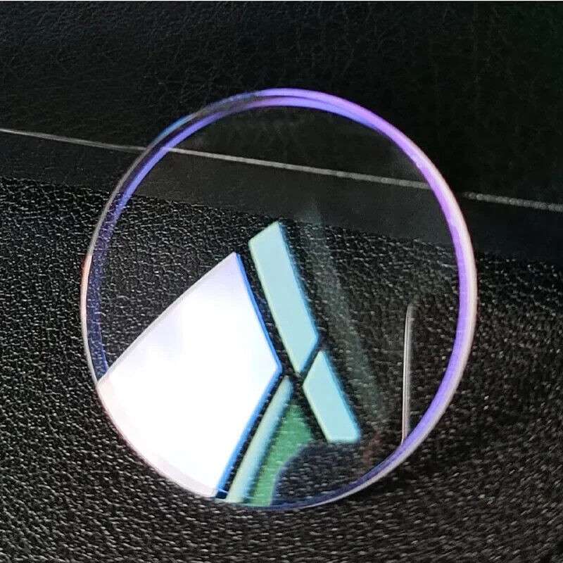 1.5mm Double Domed Sapphire Glass Lens Blue AR Coating 30mm-38.5mm Watch Crystal