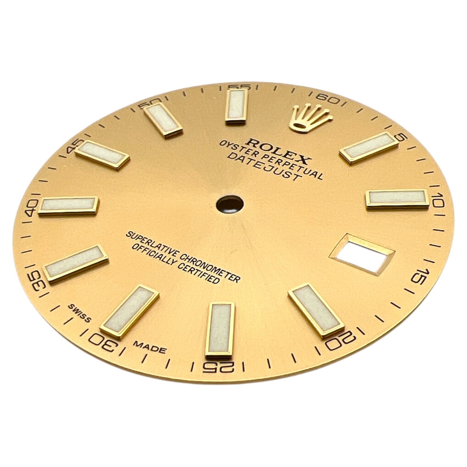 Genuine Rolex Oyster Perpetual Datejust 41mm Dial Champagne Gold 116333