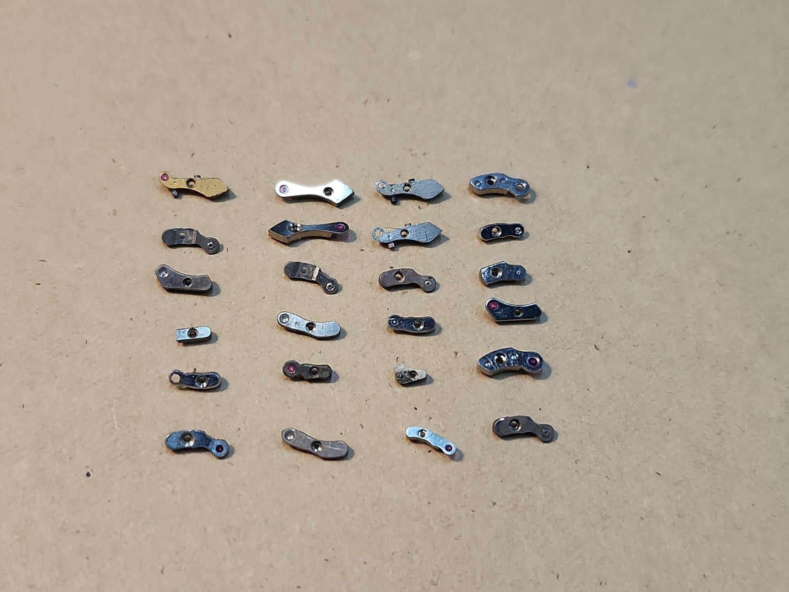 Lot Of 24 Mixed Wristwatch Bridges Movement Parts Spares Repairs