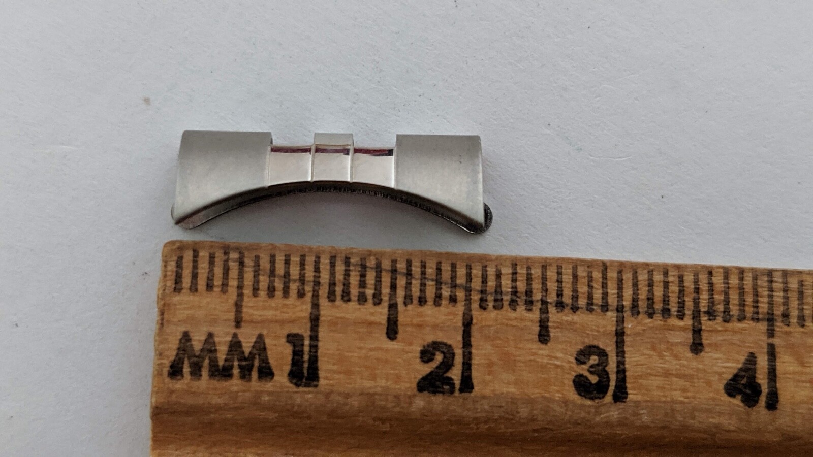 Vintage-END PIECES-CURVED 20mm Link Jubilee Bracelet Stainless Steel for 2
