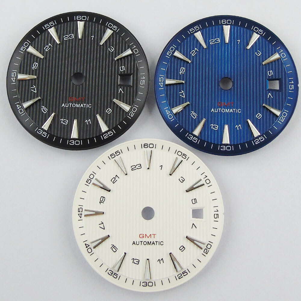 31mm GMT Sterile Watch Dial Fit Mingzhu 3804 Miyota 8215 821A DG2813 Movement