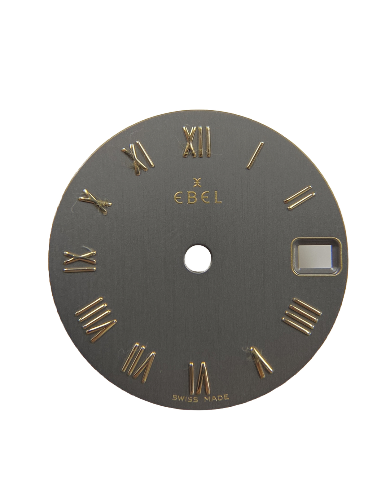 Original Ebel Ladies Sport Classic 1087121 Gray/Gold Roman Numeral 19.5mm Dial