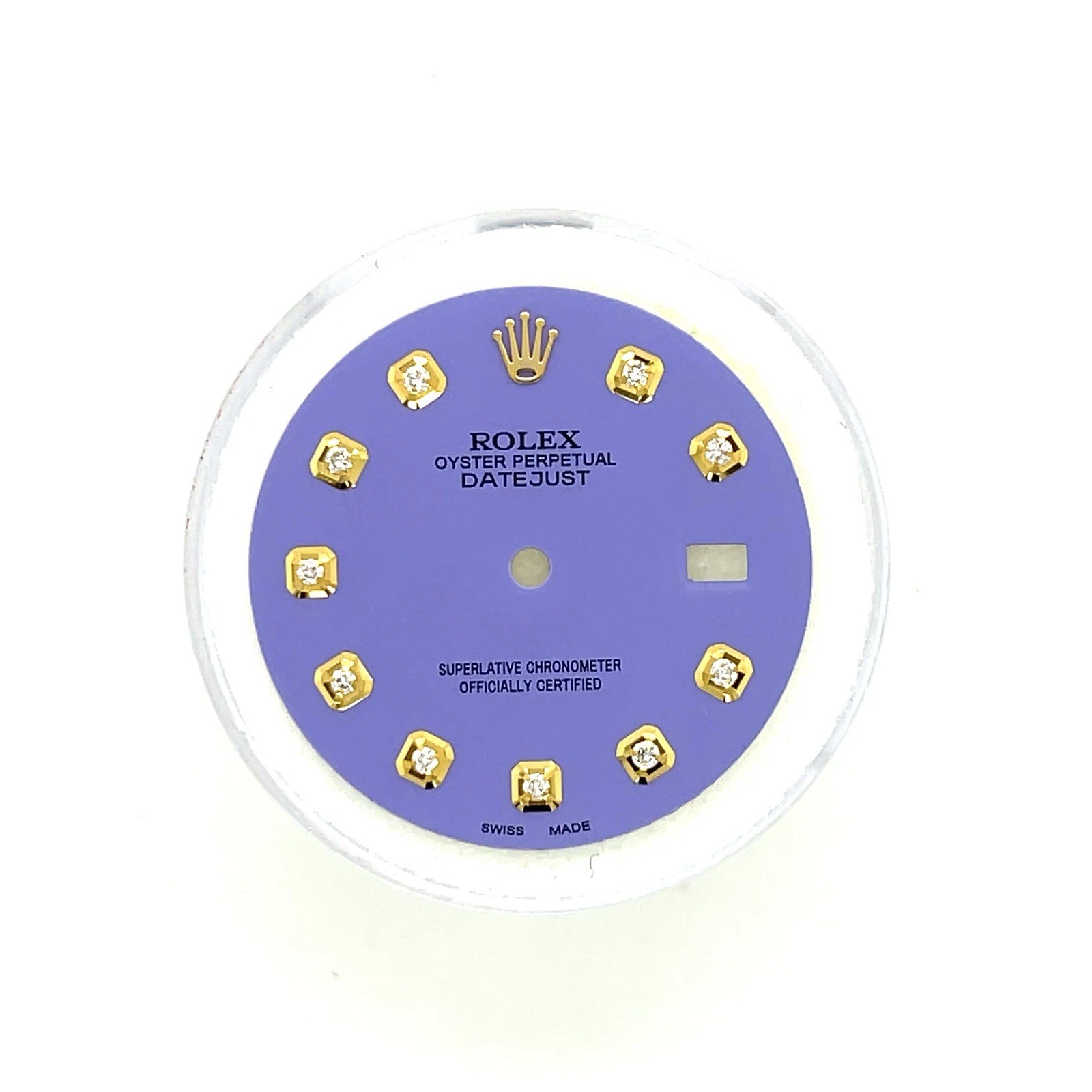 Rolex 36mm Custom Purple Natural Diamond Dial for Datejust