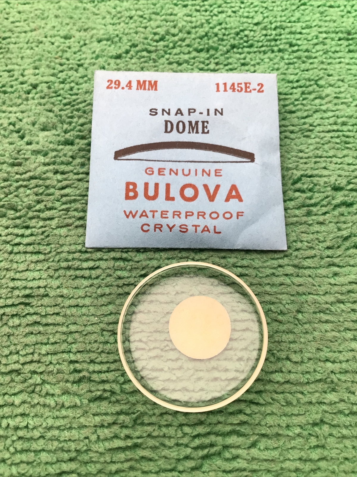 Genuine Bulova Accutron Part # 1145E-2, 29.4 mm Watch Crystal