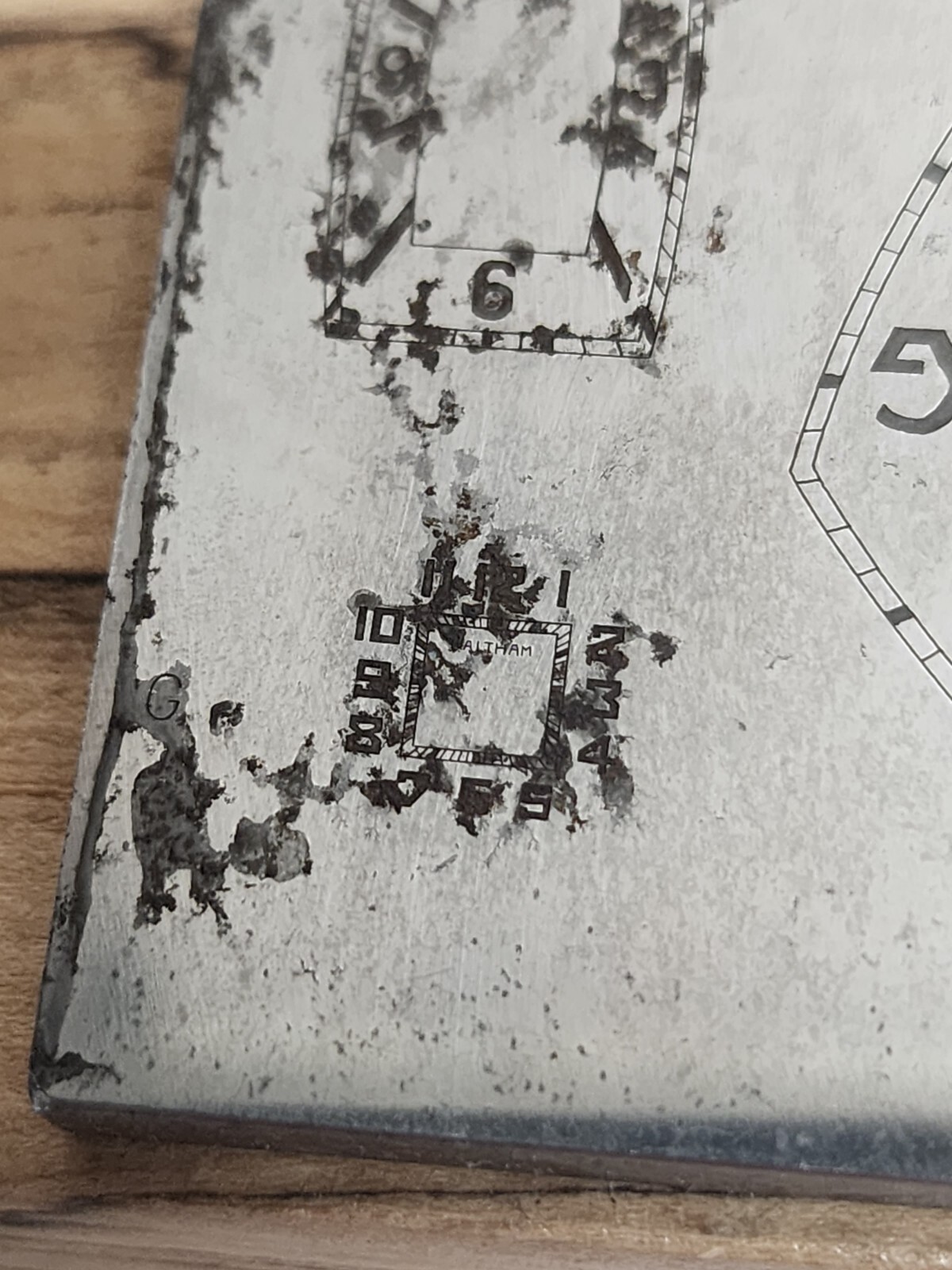 Vintage Multi Dial Printing Plate Benrus Gruen Hamilton Elgin Waltham T989