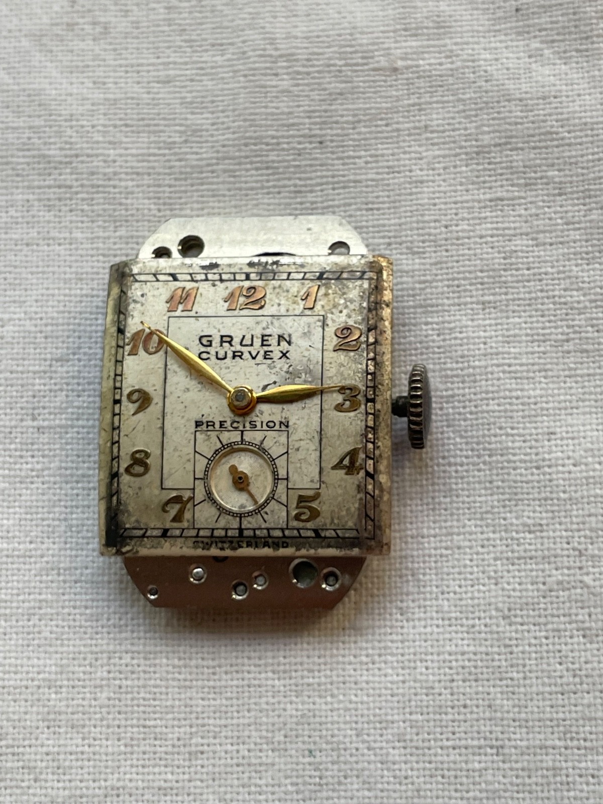 Gruen Precision 330 – movement for mens watch AS IS, lot2907