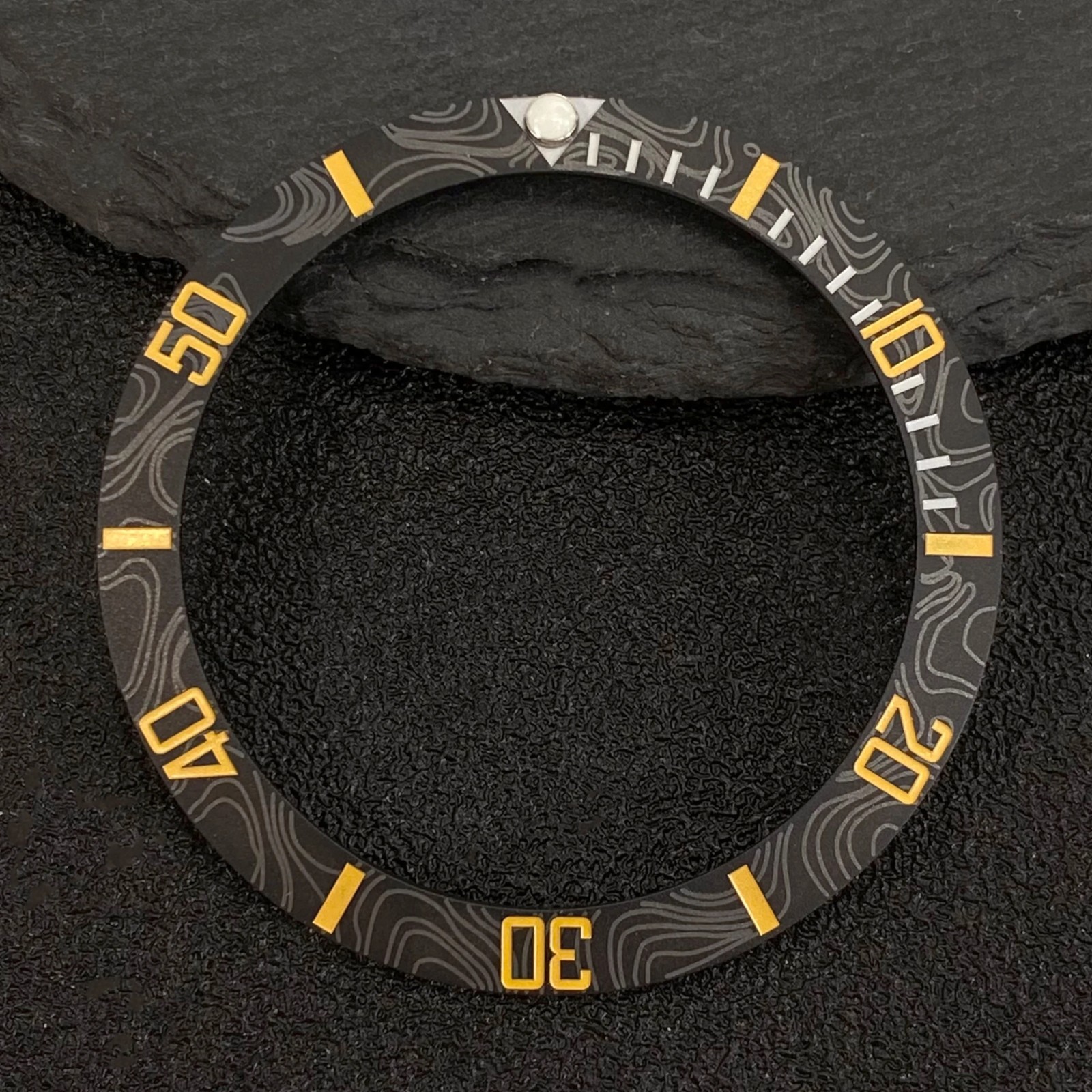 38×30.5mm Ceramic Bezel Insert GMT For NH35 40mm Watch Case Replacement