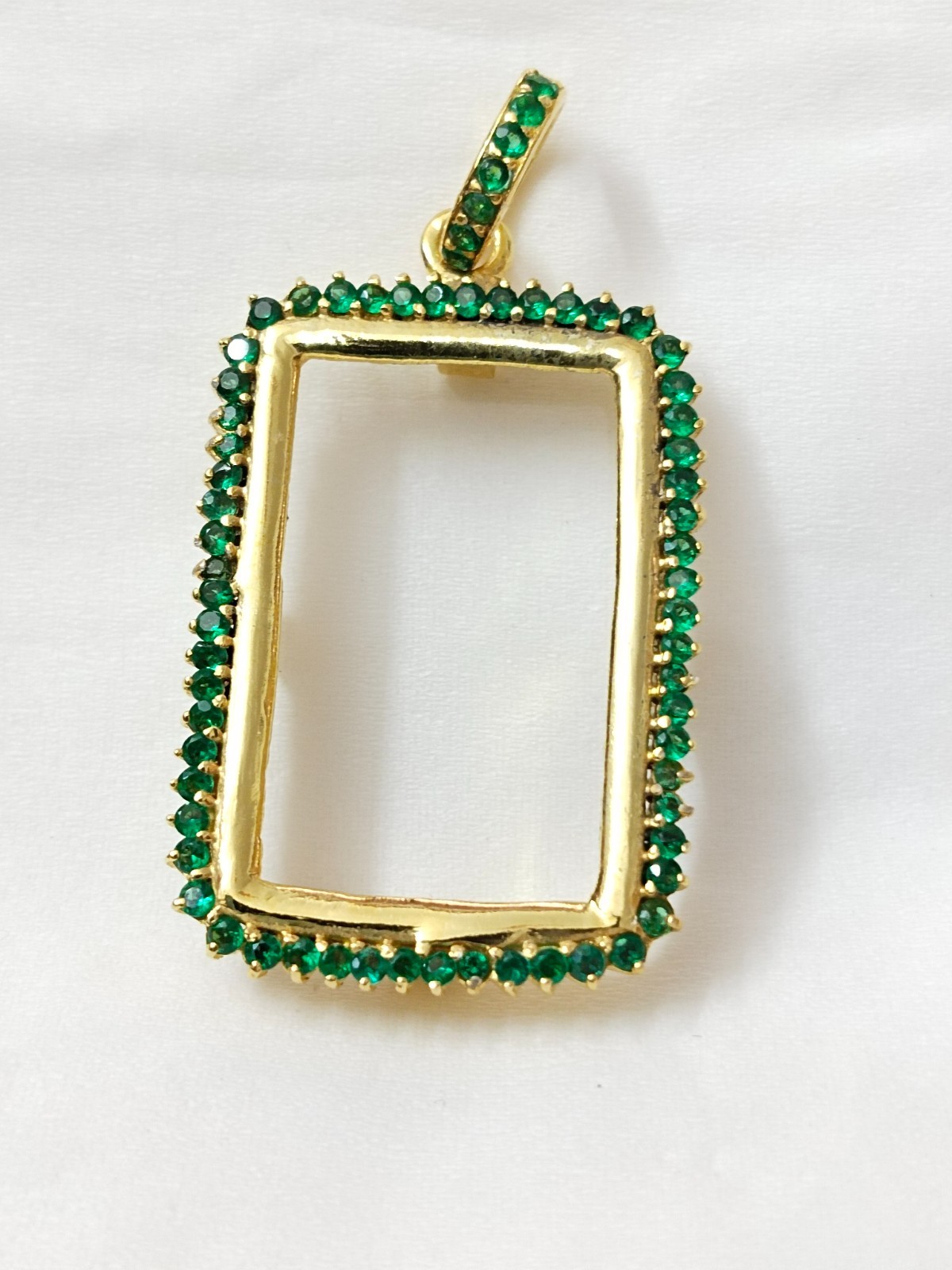 925 Sterling Silver Round Bezel Pendant Blank: Coin Connector Setting