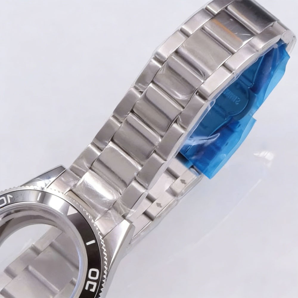41mm watch case sapphire glass ceramic bezel fit NH35 NH36 ETA2824 2836 movement