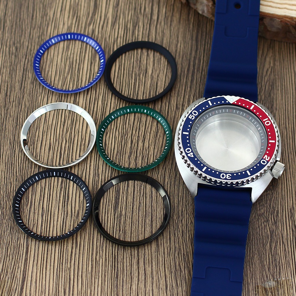 Sapphire 45mm Steel Watch Case Strap Modify Seiko Turtle Mod For NH35 34 NH36 38