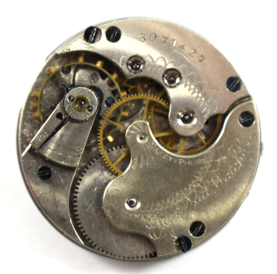 Vintage Elgin 110 0s 11J Hunting Pocket Watch Movement lot.t