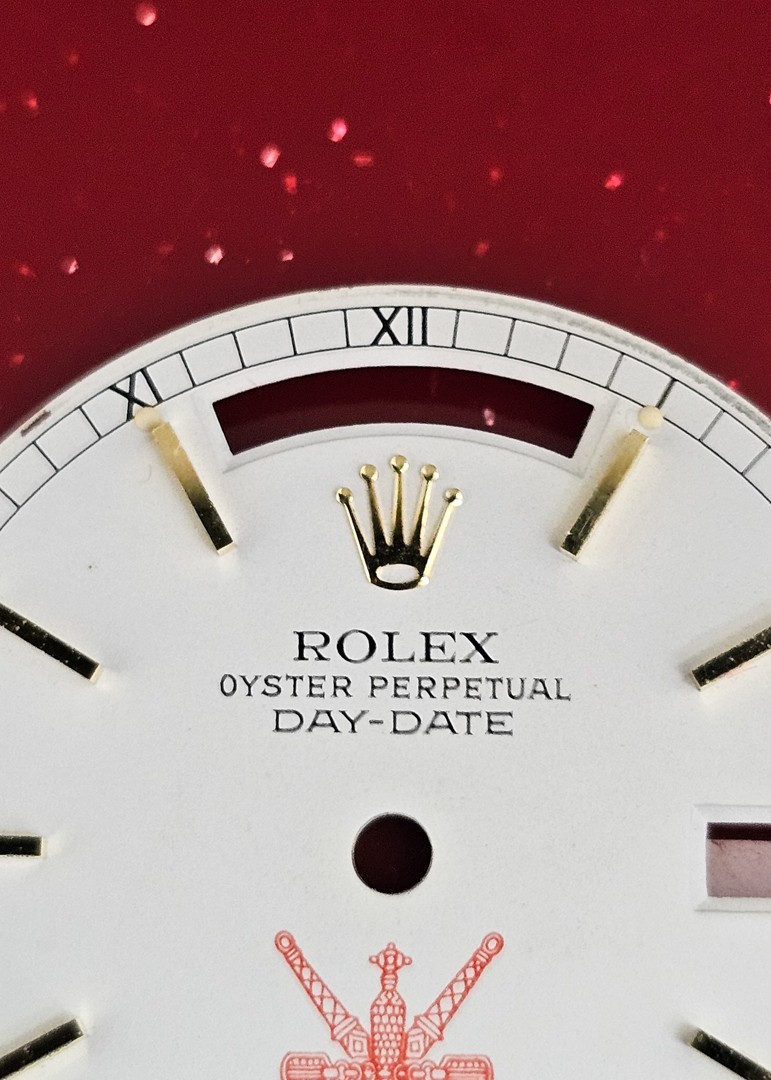 Rolex Oman Day-Date Dial Fits Ref. Cal. Sapphire Glass 3055-3155
