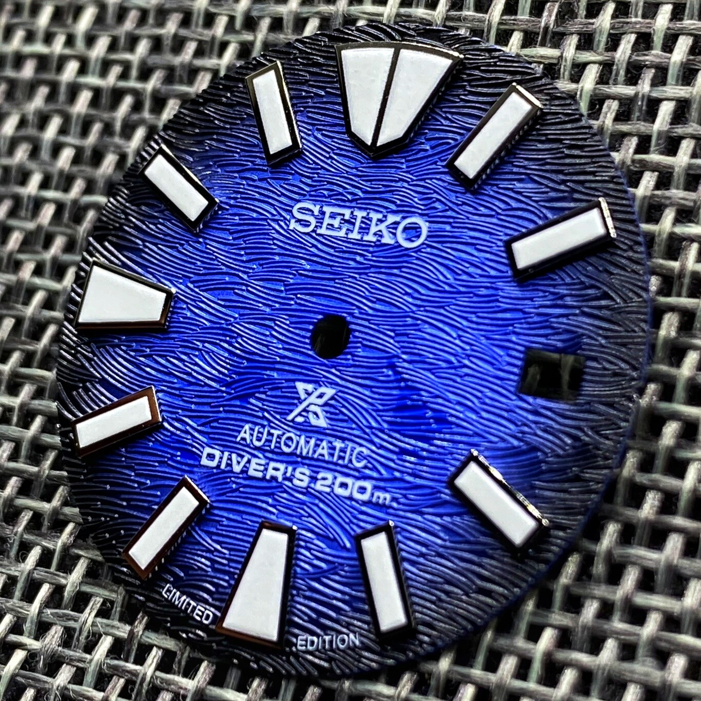 New SAVE THE OCEAN SAMURAI PROSPEX DIAL DATE FOR SEIKO NH35 NH36 SKX007 w/ Ring