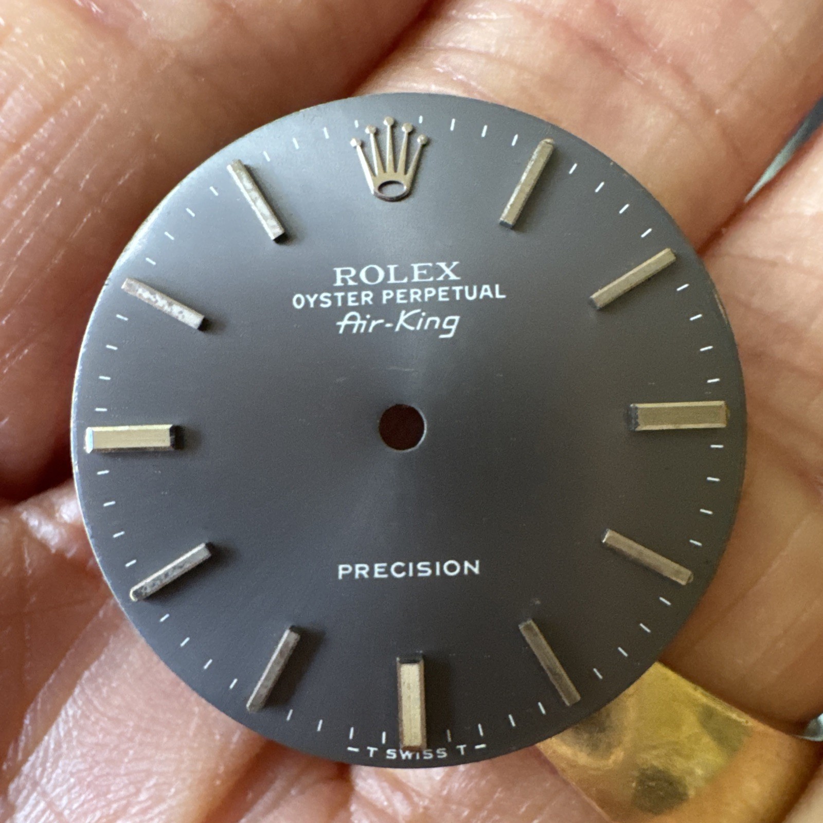 Vintage Rare Rolex Oyster Air King London Sky Grey Dial