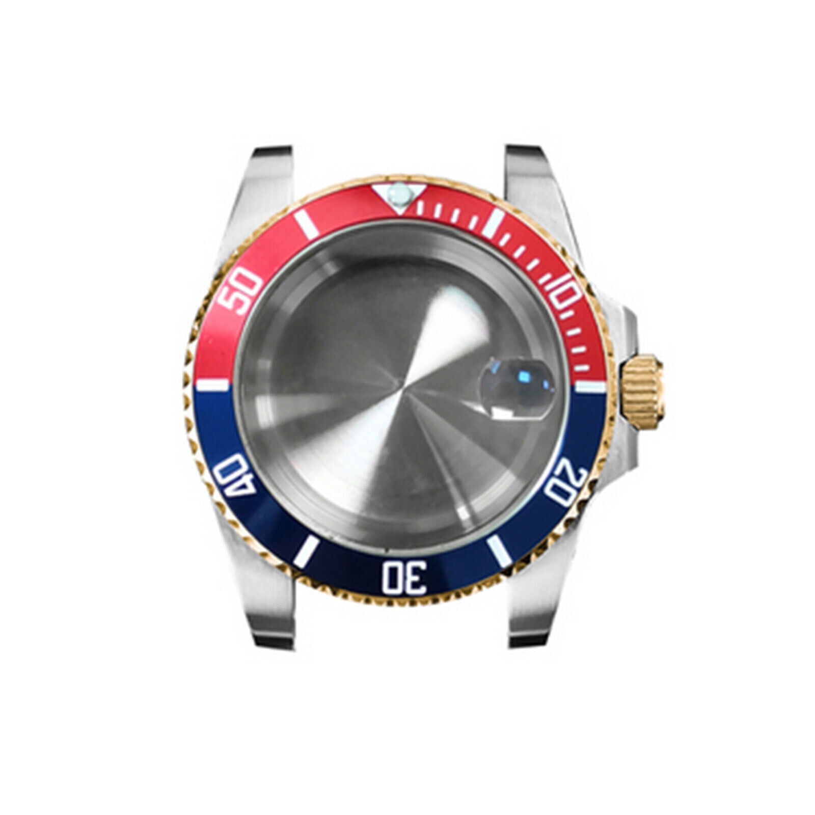 40MM Glass Watch Case Stainless Steel Case Watch for NH35/NH36 Watch Movement