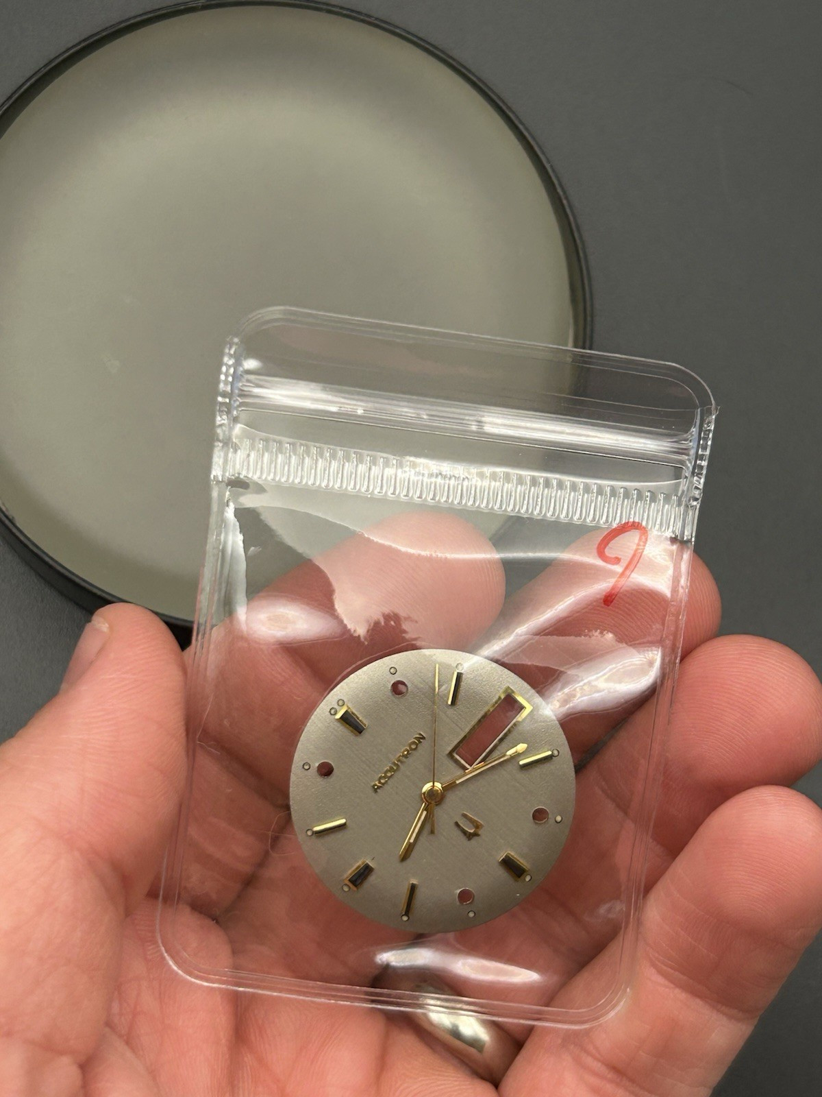 Accutron dial and hand set