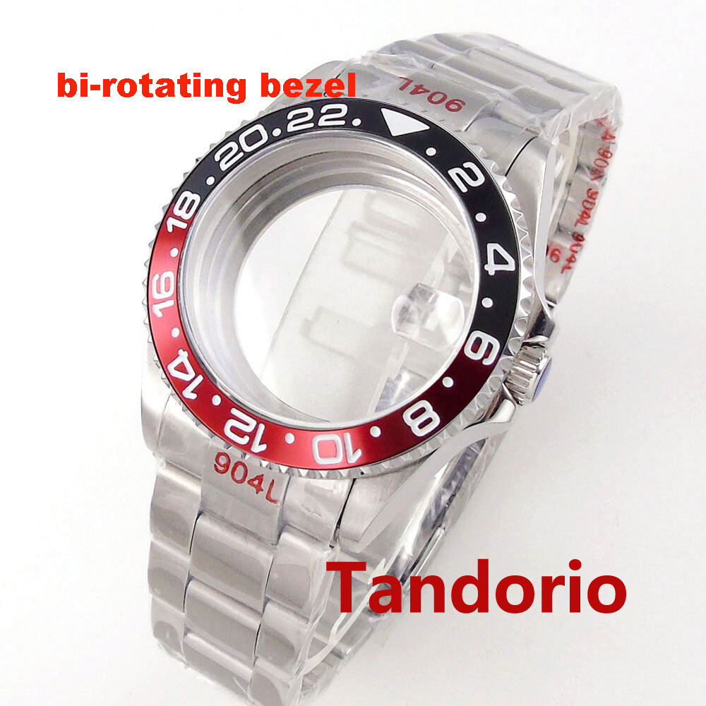 200M Diver Sapphire Glass 40mm Watch Case Bidirectionally Bezel Fit NH35A PT5000