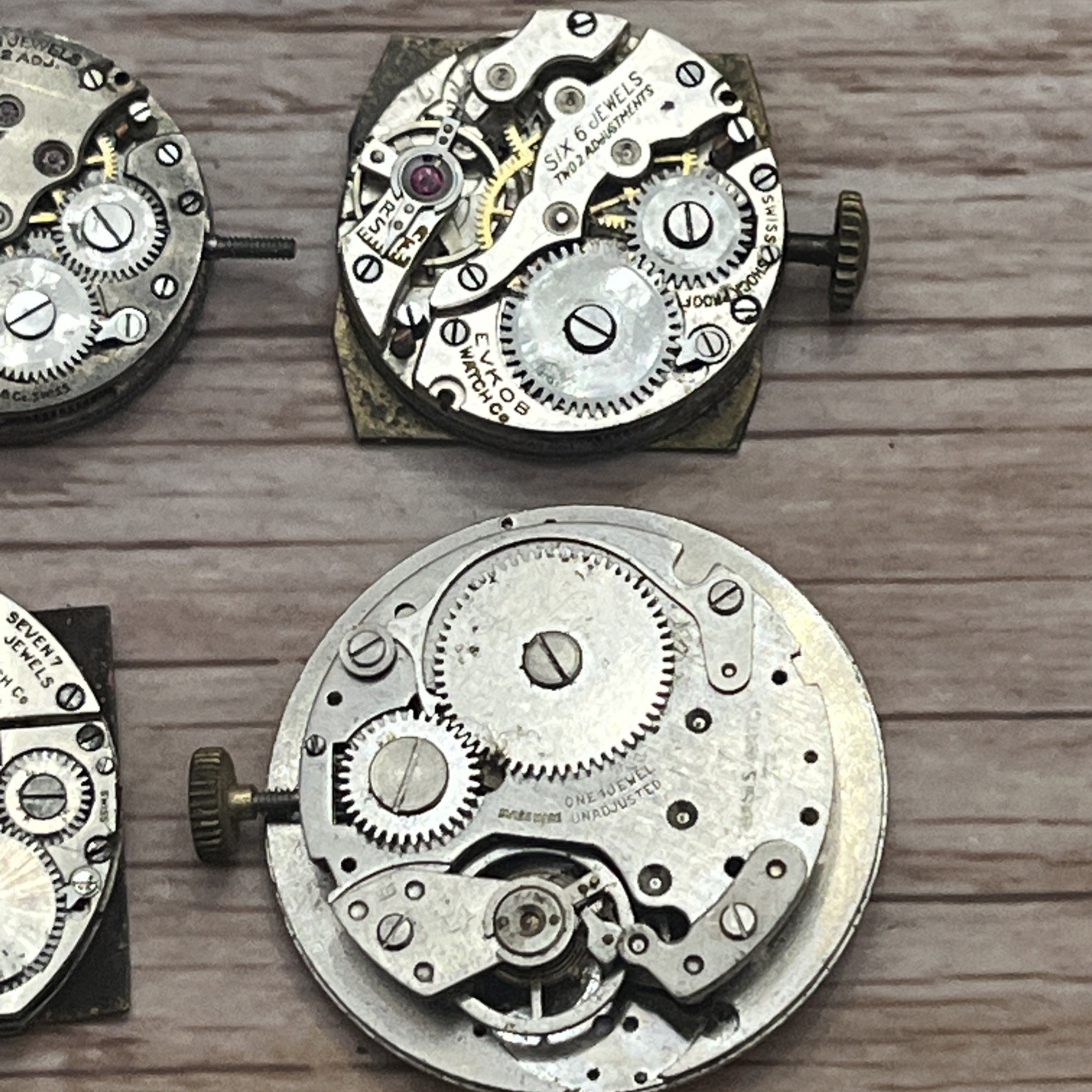 28x Lot Vintage Mechanical Watch Movements Watchmaker Bulova Elgin Gruen Benrus