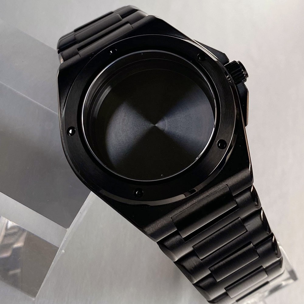 Ingenieur NH35A Watch Case 40mm Black PVD for NH36 PT5000 ETA2824 20BAR Sapphire