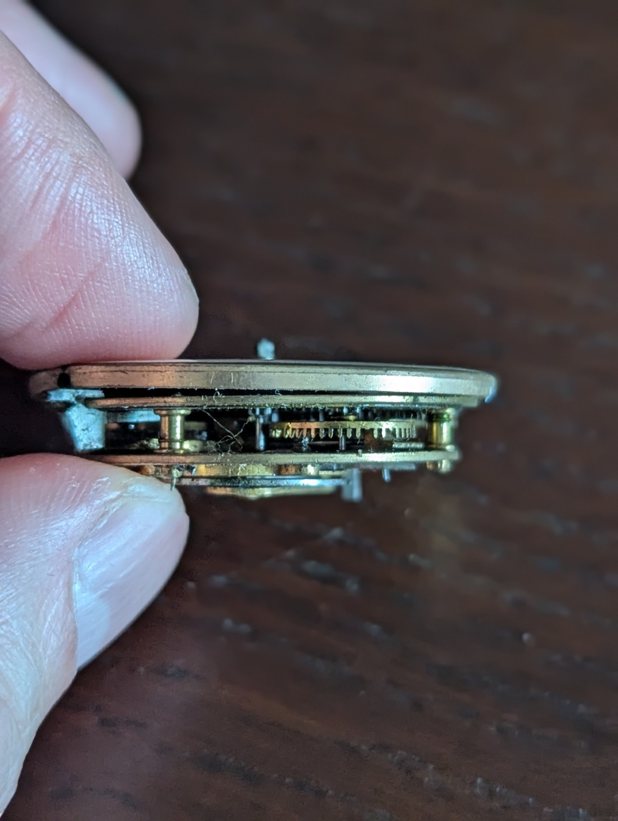 Verge Fusee Pocket Fob Watch Movement / Dial for Repair #P484