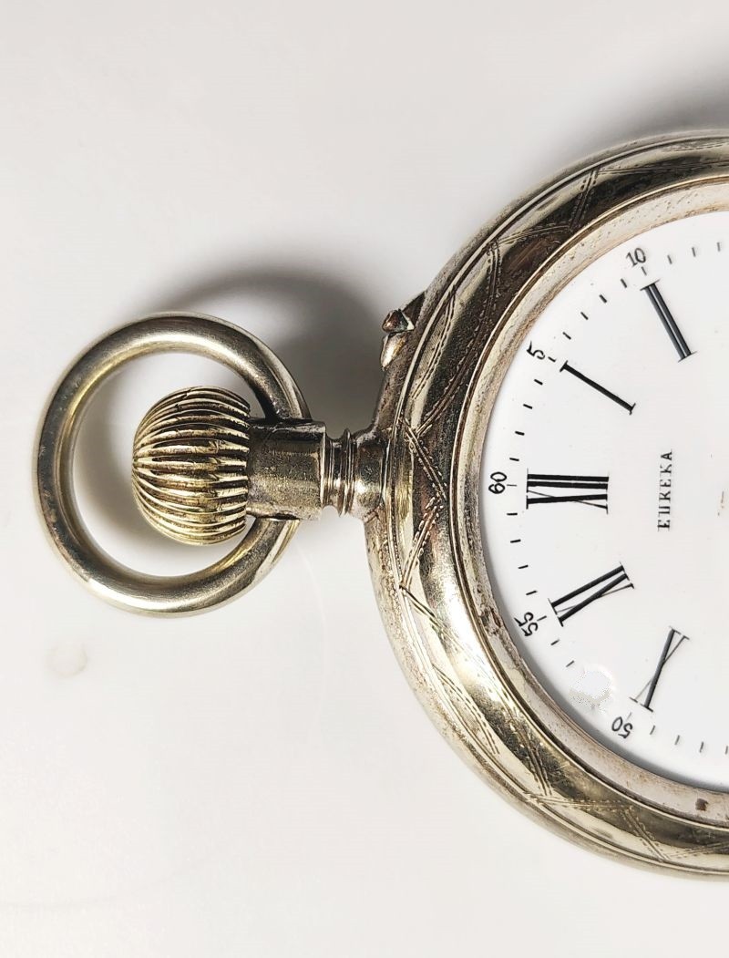 55 MM 18s EUREKA Classy Fine Finish Floral Decoration Pocket Watch Case