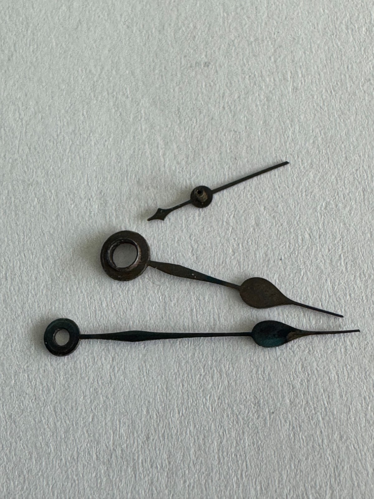 VINTAGE HANDS 3 PCS FOR 16 SIZE HAMILTON POCKET WATCH HAS SOME WEAR