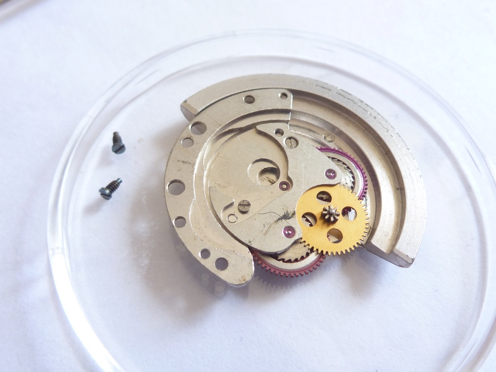 GENUINE Authentic Rolex Rotor + bridge 1570 perfect condition completely screw