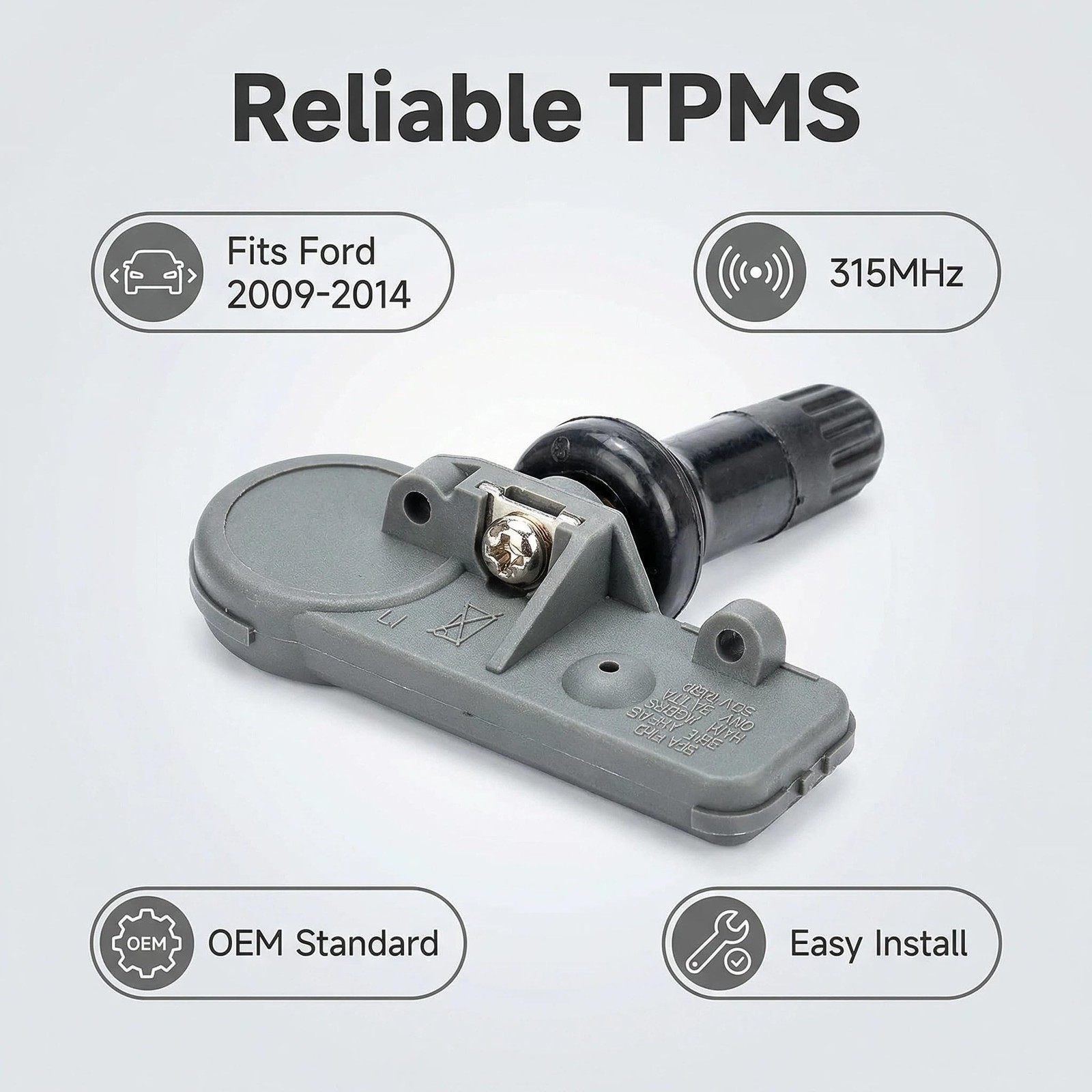 ​​NEWHOW​​ 9L3Z-1A189-A TPMS Sensor Set of 4-315MHz Tire