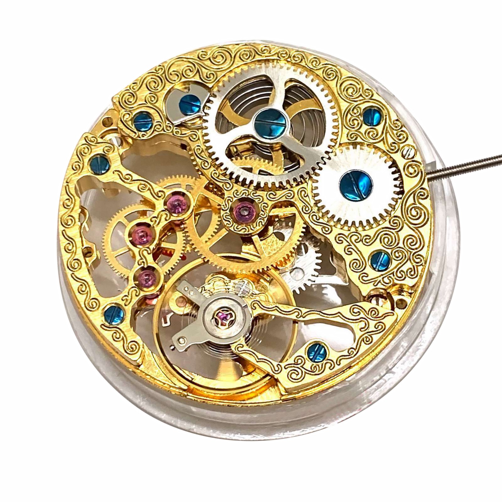 For ST3600 6497 17Jewels Skeleton Watch Movement Hand Winding Around 40Hours