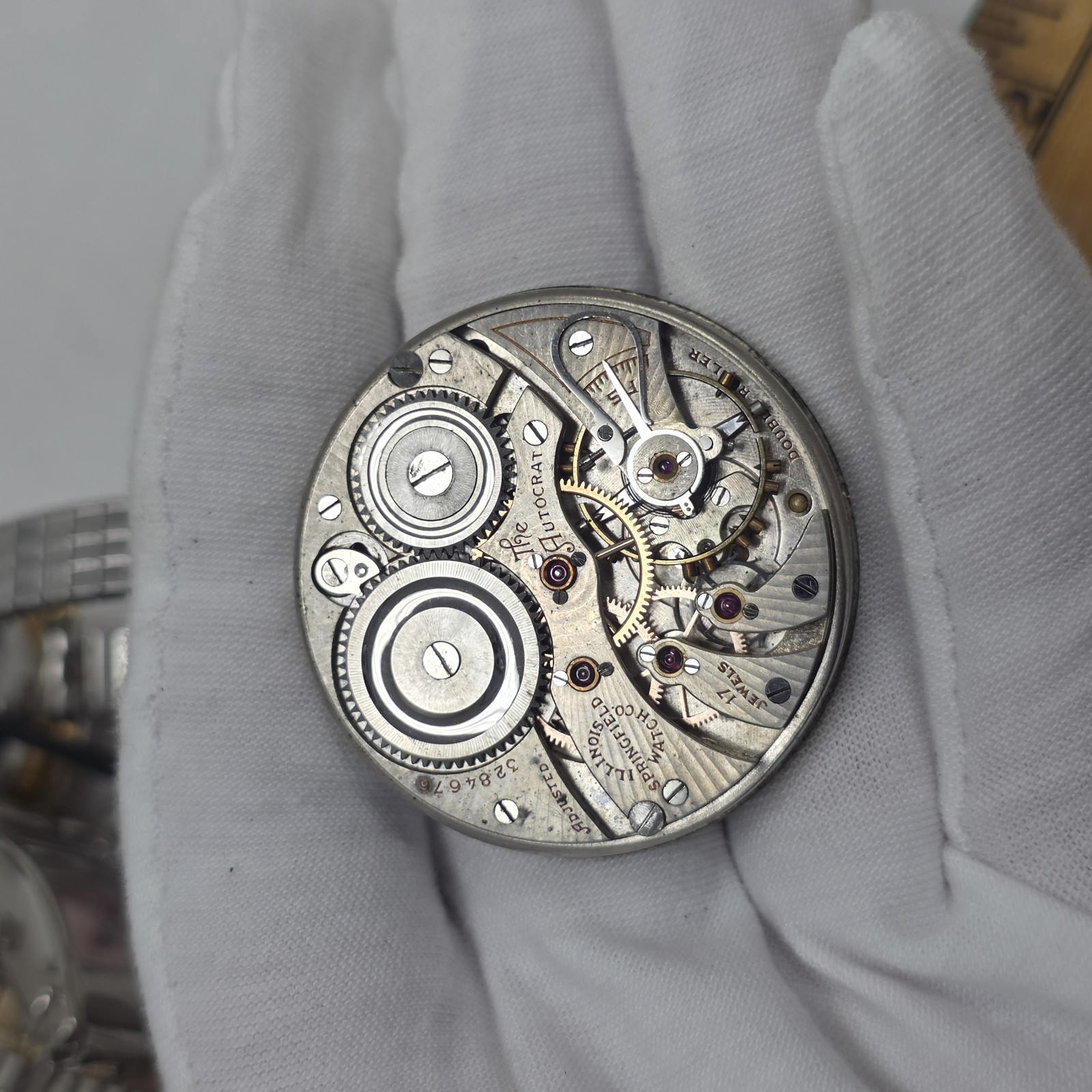 1918 Illinois Grade 405 Model 3 Autocrat 12s 17J Pocket Watch Movement