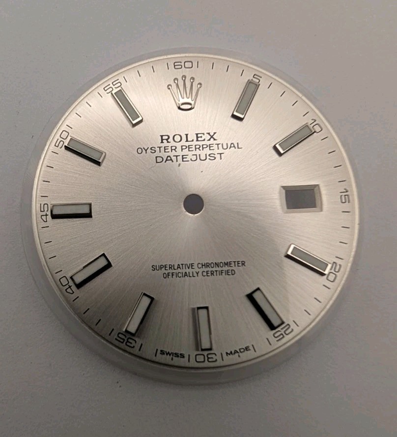 Genuine Rolex Oyster Perpetual Datejust 41mm Dial Silver 126300 126334