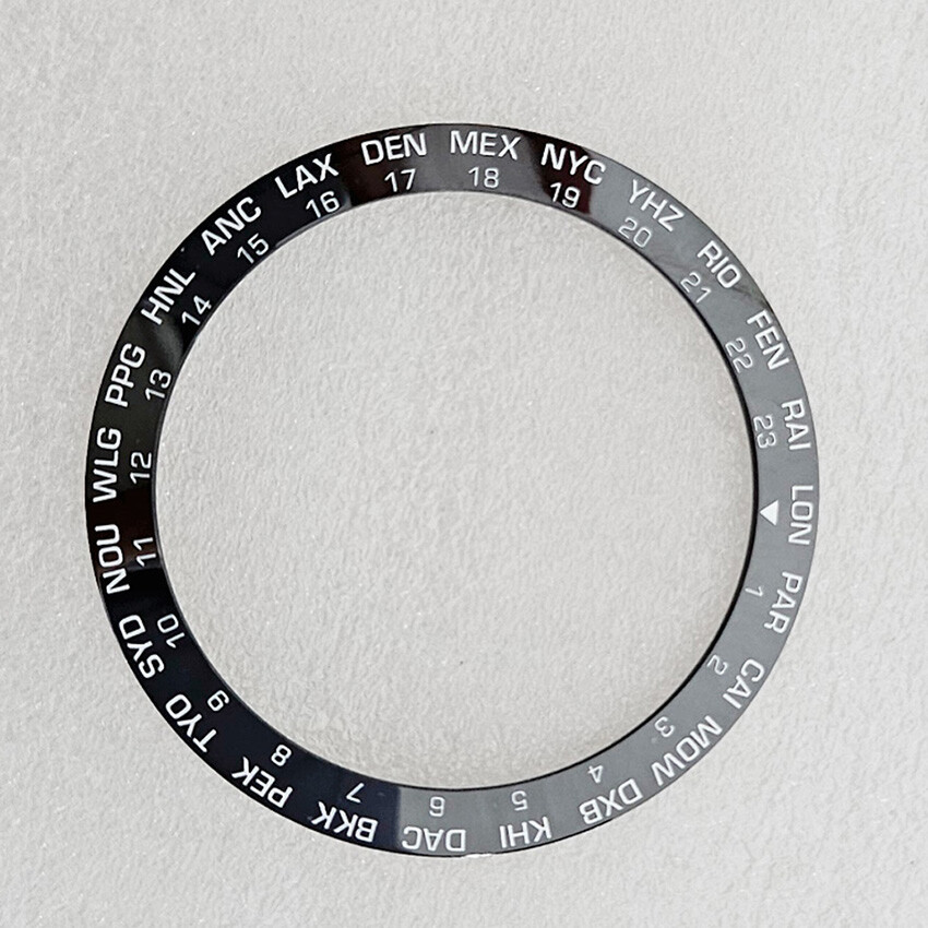 Replacement Watch Ring Mouth Math English Lettering Ceramic Watch Bezel Insert