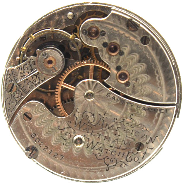 1893 WALTHAM POCKET WATCH MOVEMENT 6022127 GRADE 66 0s 11j (RB2)