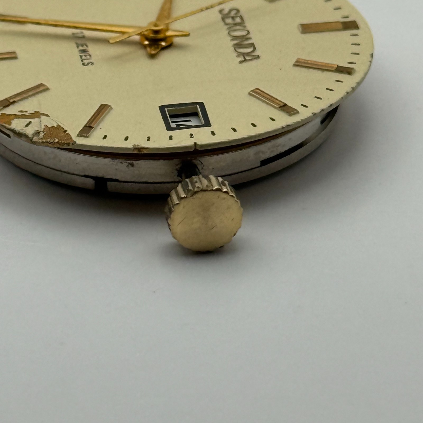 Poljot 2614.2H Watch Movement Sekonda Soviet 17 Jewels Manual Wind Parts 26.4mm