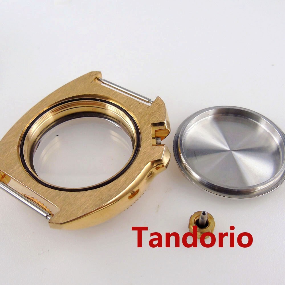 20ATM 44MM Fit NH35A NH36A Solid Bronze Watch Case Sapphire Glass Bronze Bezel