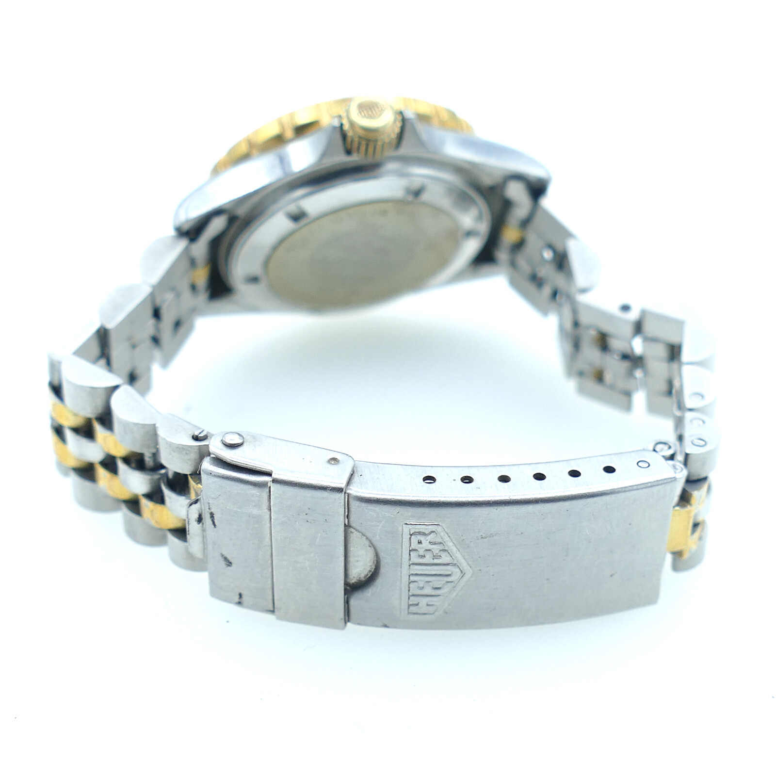 HEUER 200 METER PROF LADIES SS 2-TONE WATCH CASE FOR PARTS OR REPAIRS