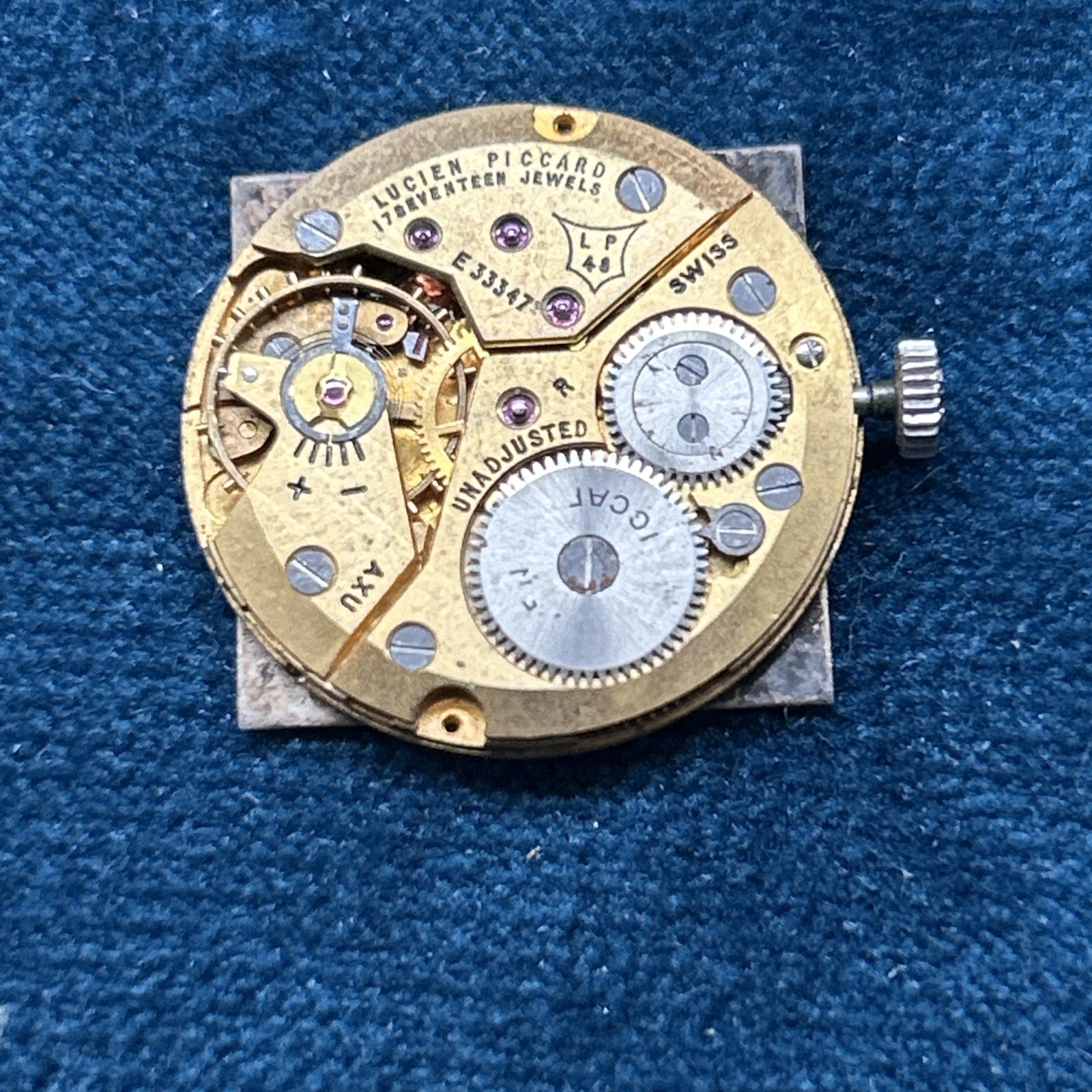 Lucien Picard Mens watch movement for Parts LP 48 17 Jewel