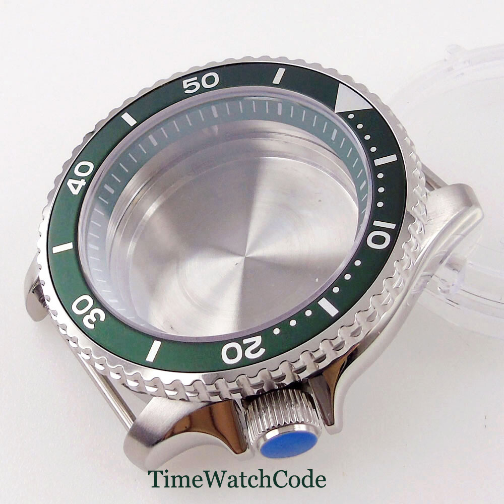 Fit NH35A NH36A 41mm Diver Mens Watch Case Alloy Bezel Insert 200M Waterproof