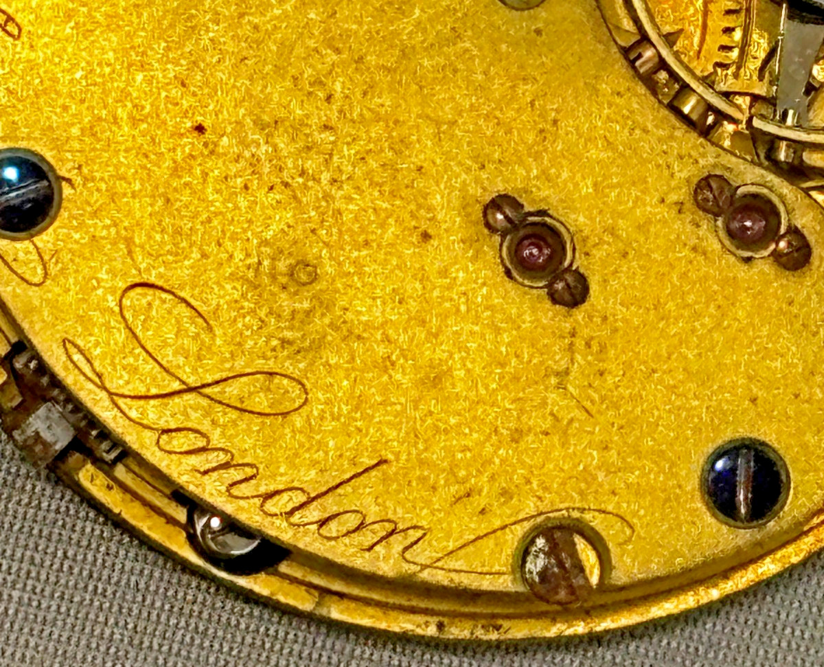 Antique English Lever Pocket Watch Movement Wright & Craighead for Restoration
