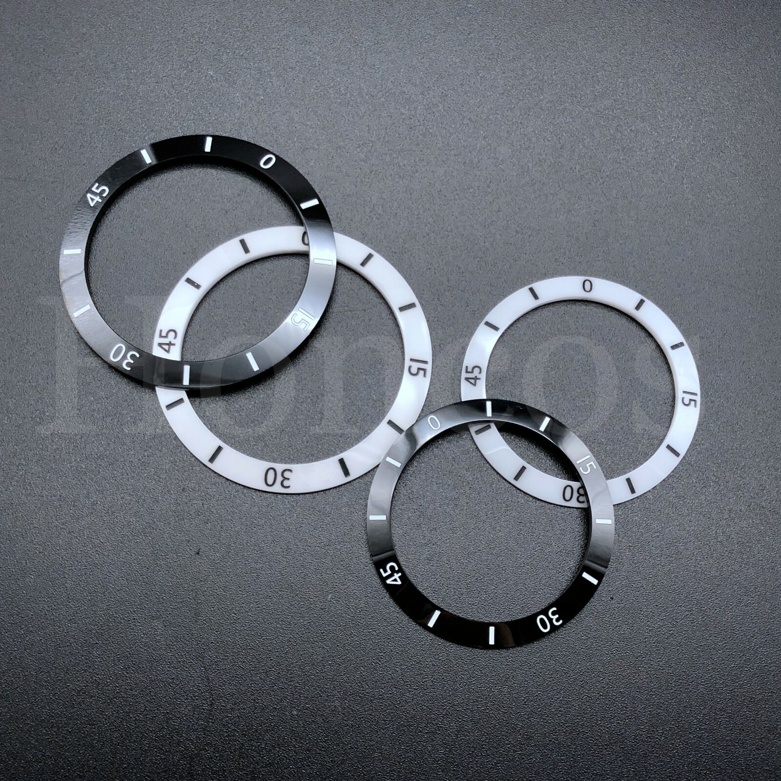 Ceramic Black White watch Bezel Ring Insert Fits for Chanel J12 40 38 33 29 MM