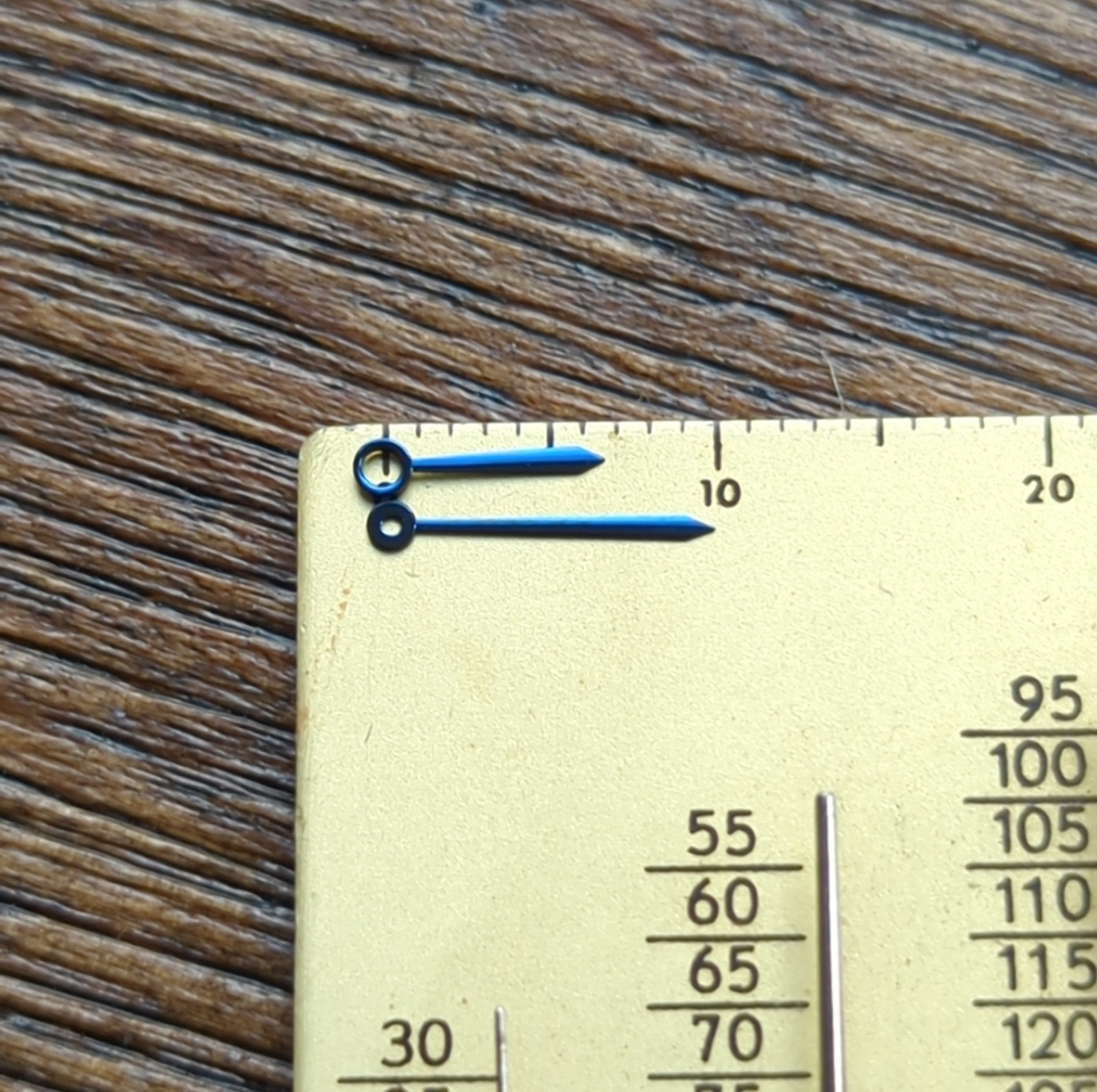 Cartier 78-1 ETA 2512 Tonneau Blue Watch Hands Parts, New Swiss Original (AC27)