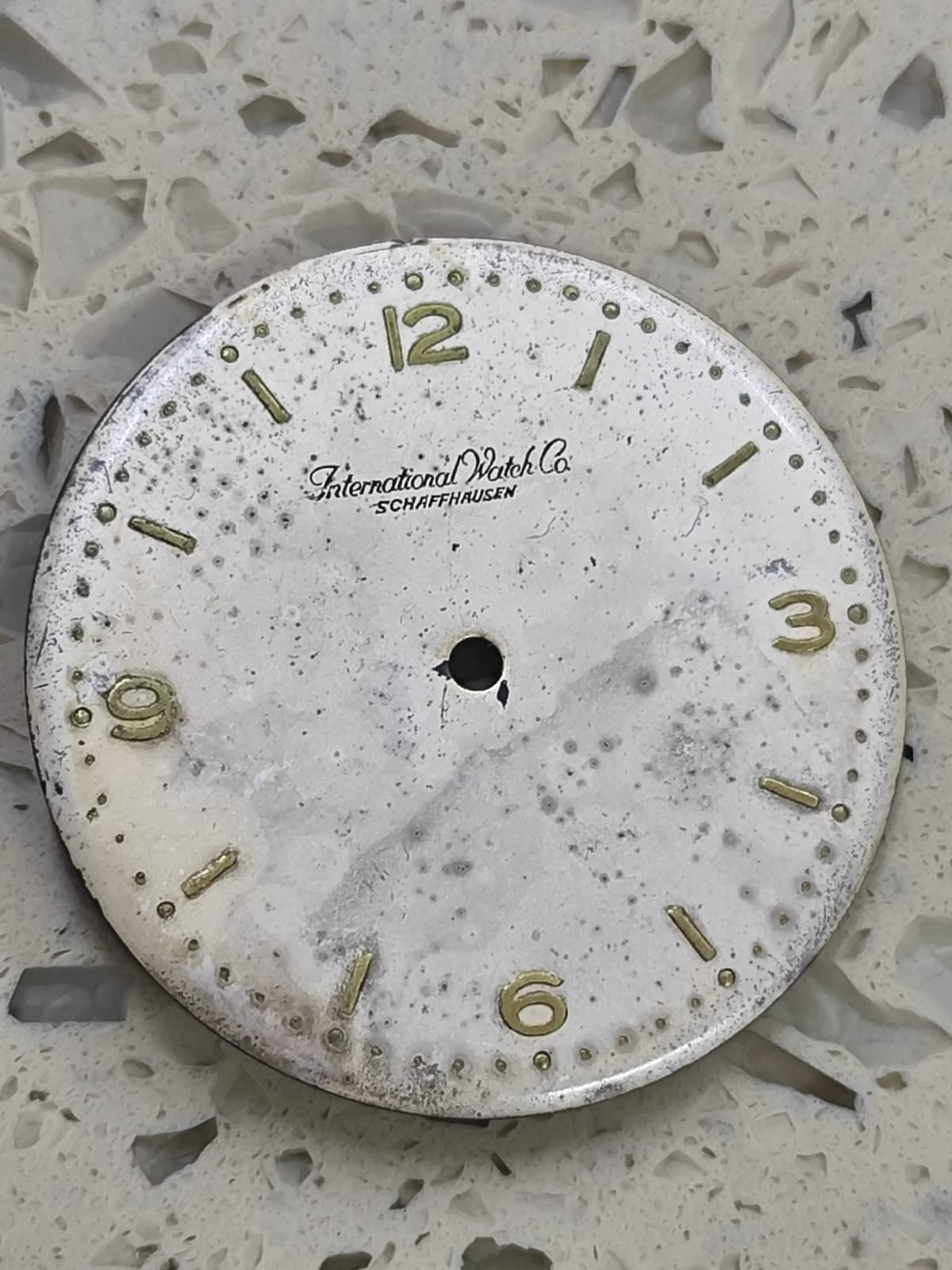 Vintage IWC Schaffhausen Cal C 89 Part Dial Silver 30.5mm Y