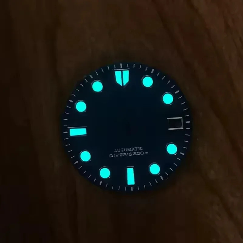 NH35 Dial 28.5mm Dazzling Wind Watch Face High Quality BGW9 Lume NH35 Movement