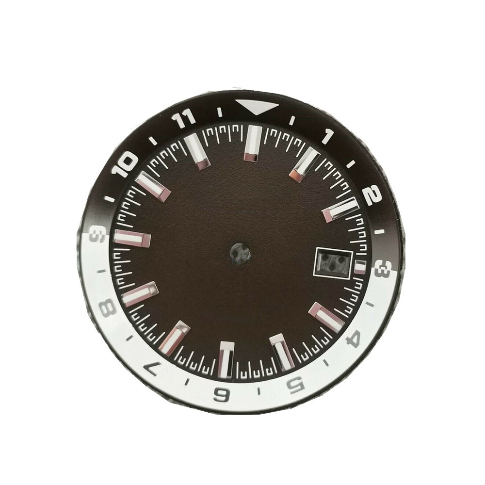 36.5mm Watch Dial With Green Luminous Fit For NH35 NH35A Automatic Movement d
